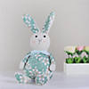 Northlight 17" green and white floral easter bunny rabbit spring figure Image 2