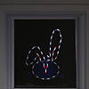 Northlight 17" Lighted Blue Easter Bunny Head Window Silhouette Image 2