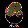 Northlight 17" Lighted Hatching Baby Chick in Egg Easter Window Silhouette Image 1
