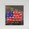 Northlight 17" Lighted Holographic Red  White and Blue American Flag Window Silhouette Decoration Image 2