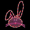 Northlight 17" Lighted Pink Bunny Head Easter Window Silhouette Decoration Image 1