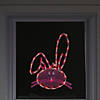 Northlight 17" Lighted Pink Bunny Head Easter Window Silhouette Decoration Image 2