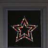 Northlight 17" Lighted Red  White and Blue Patriotic Star Window Silhouette Decoration Image 2