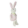 Northlight 17" pink floral easter bunny rabbit spring figure Image 1