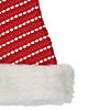 Northlight 17" Red and White Striped Santa Hat With Pom Pom Image 1