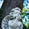 Northlight 18" Cherub Angel Sitting on Finial Outdoor Garden Statue Image 2