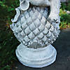 Northlight 18" Cherub Angel Sitting on Finial Outdoor Garden Statue Image 3