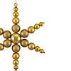 Northlight 18" Gold 3-Finish Snowflake Shatterproof Commercial Christmas Ornament Image 2