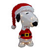 Northlight 18" LED Lighted Peanuts Snoopy in Santa Suit Outdoor Christmas Decoration Image 1