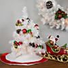 Northlight 18" Pre-Lit Medium Snow White Artificial Christmas Tree - Clear Lights Image 1