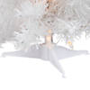 Northlight 18" Pre-Lit Medium Snow White Artificial Christmas Tree - Clear Lights Image 1