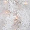 Northlight 18" Pre-Lit Medium Snow White Artificial Christmas Tree - Clear Lights Image 2
