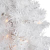 Northlight 18" Pre-Lit Medium Snow White Artificial Christmas Tree - Clear Lights Image 3