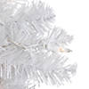 Northlight 18" Pre-Lit Medium Snow White Artificial Christmas Tree - Clear Lights Image 4