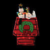 Northlight 18" Pre-Lit Snoopy on Dog House Outdoor Christmas Decoration Image 1