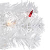Northlight 18" Pre-Lit Snow White Artificial Christmas Tree  Multi Lights Image 4