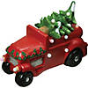 Northlight - 18" Red and Green LED Musical Truck with Christmas Tree Tabletop Decor Image 1