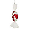 Northlight 18" Red Pinwheel Candy with Iridescent Glitter Shatterproof Commercial Christmas Ornament Image 1