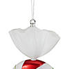 Northlight 18" Red Pinwheel Candy with Iridescent Glitter Shatterproof Commercial Christmas Ornament Image 2