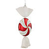 Northlight 18" Red Pinwheel Candy with Iridescent Glitter Shatterproof Commercial Christmas Ornament Image 3