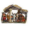 Northlight - 18" Traditional Religious Christmas Nativity with Stable House Decoration Image 1