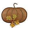 Northlight 19" Burlap Pumpkin Fall Harvest Wall Hanging Image 1