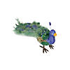 Northlight - 19" Green and Blue Peacock Bird with Closed Tail Christmas Figurine Image 1