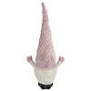 Northlight 19" Pink and White Rattan Christmas Gnome with Warm White LED Lights Image 4