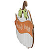 Northlight 19" White Wooden Pumpkin Hanging Wall Sign Image 4