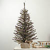 Northlight 2.5' Green and Brown Warsaw Twig Artificial Christmas Tree with Burlap Base - Unlit Image 1