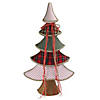 Northlight - 2.5' Plaid Whimsical Christmas Tree Decoration Image 1