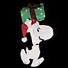 Northlight - 2.5' Pre-Lit Peanuts Snoopy with a Present Outdoor Christmas Decor Image 1