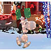 Northlight - 2.5' Pre-Lit Peanuts Snoopy with a Present Outdoor Christmas Decor Image 2