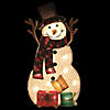 Northlight - 2.5' Pre-Lit Snowman with Gifts Outdoor Christmas Decor Image 1