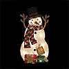 Northlight - 2.5' Pre-Lit Snowman with Gifts Outdoor Christmas Decor Image 3