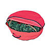 Northlight 2 in 1 Red Zip Up Christmas Garland and Wreath Storage Bag Image 1
