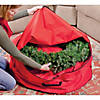 Northlight 2 in 1 Red Zip Up Christmas Garland and Wreath Storage Bag Image 2