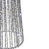 Northlight 2' LED Lighted Silver Glitter Cone Tree Outdoor Christmas Decorations, Set of 3 Image 3