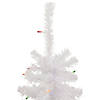 Northlight 2' Lighted Woodbury White Pine Slim Artificial Christmas Tree  Multi Lights Image 2