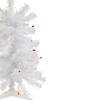 Northlight 2' Lighted Woodbury White Pine Slim Artificial Christmas Tree  Multi Lights Image 3