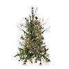 Northlight 2' Pre-Lit Country Mixed Pine Artificial Christmas Wall Tree - Clear Lights Image 1