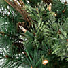 Northlight 2' Pre-Lit Country Mixed Pine Artificial Christmas Wall Tree - Clear Lights Image 4