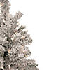 Northlight 2' Pre-Lit Flocked Madison Pine Artificial Christmas Tree  Clear Lights Image 2