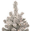 Northlight 2' Pre-Lit Flocked Madison Pine Artificial Christmas Tree  Clear Lights Image 3