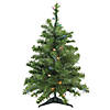 Northlight 2' Pre-Lit Medium Canadian Pine Artificial Christmas Tree  Multi Lights Image 1