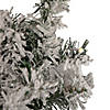 Northlight 2' Pre-Lit Medium Flocked Bristol Pine Artificial Christmas Tree - Warm Clear LED Lights Image 3