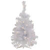 Northlight 2' Pre-lit Rockport White Pine Artificial Christmas Tree  Clear Lights Image 1