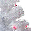 Northlight 2' Pre-Lit White Pine Slim Artificial Christmas Tree - Pink Lights Image 1