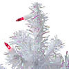 Northlight 2' Pre-Lit White Pine Slim Artificial Christmas Tree - Pink Lights Image 2