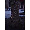 Northlight 2' x 8' Blue LED Tree Trunk Wrap Christmas Net Lights - Brown Wire Image 1